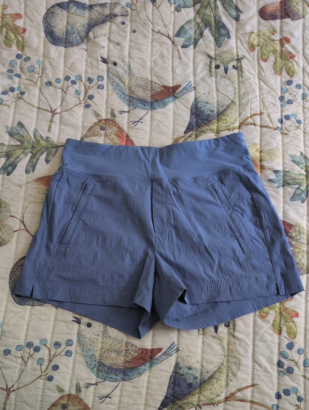 Athleta Periwinkle Blue Athletic Pull-On Shorts